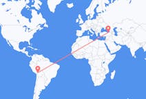 Flyg från La Paz, Bolivia till Trabzon, Turkiet