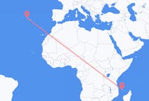 Flights from Moroni, Comoros to São Jorge Island, Portugal