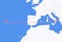 Flights from Horta, Azores, Portugal to Crotone, Italy
