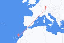 出发地 西班牙出发地 兰萨罗特岛目的地 德国梅明根的航班