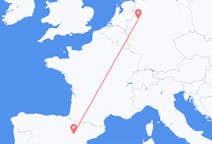 Flyg från Zaragoza, Spanien till Münster, Tyskland