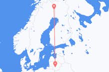 Voos de Pajala, Suécia para Kaunas, Lituânia