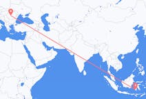 出发地 印度尼西亚出发地 望加錫目的地 罗马尼亚錫比烏的航班