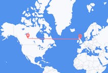 Flyreiser fra Fort McMurray, Canada til Edinburgh, Skottland