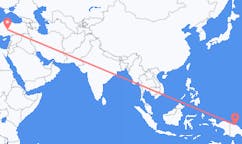 Loty z Wewak, Papua-Nowa Gwinea do Nevşehiru, Turcja