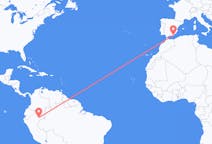 Flyrejser fra Iquitos, Peru til Almeria, Spanien