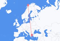 Flights from Narvik, Norway to Plaka, Milos, Greece