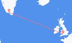 Flyg från Narsaq, Grönland till Bristol, England