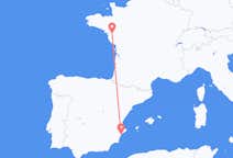 出发地 法国出发地 南特目的地 西班牙阿利坎特的航班