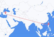 出发地 菲律宾土格加劳目的地 土耳其科尼亞的航班