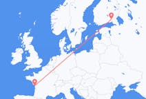 出发地 法国拉罗歇尔目的地 芬兰拉彭兰塔的航班