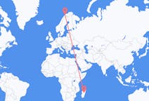 Flyreiser fra Antananarivo, Madagaskar til Tromsø, Norge