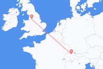Flyg från Manchester, England till Zürich, Schweiz