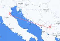 Lennot Skopjesta, Pohjois-Makedonia Forlille, Italia