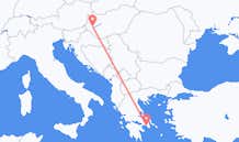 Lennot Hevizistä, Unkari Ateenaan, Kreikka