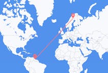 Flights from Georgetown, Guyana to Gällivare, Sweden