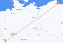 Loty z Saarbrücken, Niemcy do Gdańska, Polska