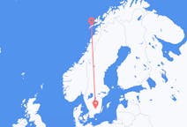 Flyg från Leknes, Norge till Växjö, Sverige