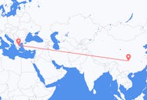 Flyreiser fra Chongqing, Kina til Volos, Hellas