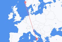 Flights from Reggio Calabria, Italy to Haugesund, Norway