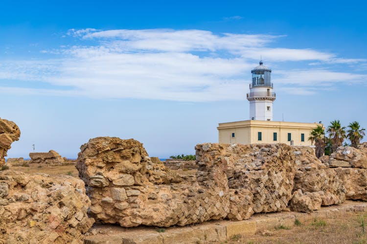 Photo of Lighthouse in Capo Colonna near Crotone, Calabria, Italy.