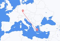 Vluchten van Neurenberg, Duitsland naar Milos, Griekenland