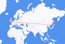Flyreiser fra Sapporo, Japan til Bournemouth, England