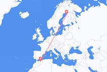 เที่ยวบิน จากอุจดา, โมร็อกโก ไปยัง โอวลุ, ฟินแลนด์