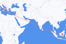 Flyreiser fra Banjarmasin, Indonesia til Catania, Italia