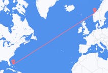 Flyg från Marsh Harbour, Bahamas till Molde, Norge