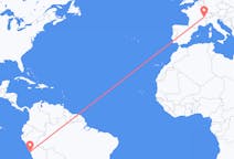 Flyreiser fra Lima, Peru til Genève, Sveits