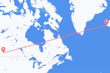 Flyg från Calgary, Kanada till Reykjavík, Island