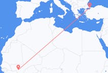Flyrejser fra Bamako, Mali til Istanbul, Tyrkiet