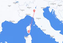 Vluchten van Figari naar Parma