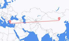 Flyg från Baotou, Kina till Kos, Grekland