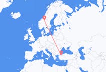 Flights from Bursa, Turkey to Røros, Norway