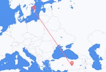 Loty z Visby (Dania), Szwecja do Malatyi, Turcja