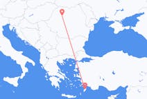 Flights from Rhodes in Greece to Cluj-Napoca in Romania