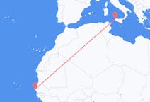 Loty z Dakar, Senegal do Trapani, Włochy