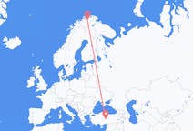 Flights from Lakselv, Norway to Kayseri, Turkey
