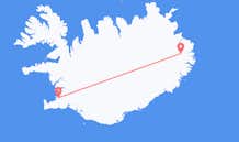 Loty z Egilsstaðir, Islandia do Reykjaviku, Islandia