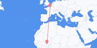 Flights from Burkina Faso to France