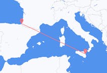 Flyg från Catania till Biarritz