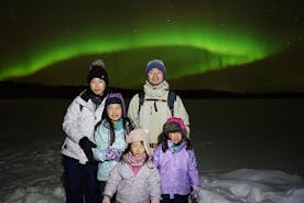 Recorrido fotográfico de caza de auroras boreales con barbacoa