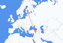 Vols depuis Şanliurfa, Turquie pour Helsinki, Finlande