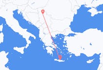 Flights from Belgrade in Serbia to Heraklion in Greece