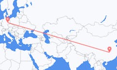 Flyreiser fra Yueyang, Kina til Leipzig, Tyskland