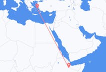 Vluchten van Jijiga, Ethiopië naar Ikaria, Griekenland