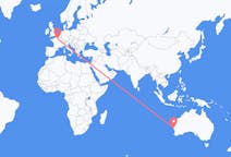 Flyg från Geraldton, Australien till Paris, Frankrike