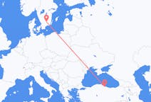 Flights from Samsun, Turkey to Växjö, Sweden